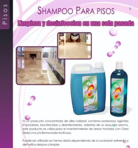 Shampoo jabon para pisos